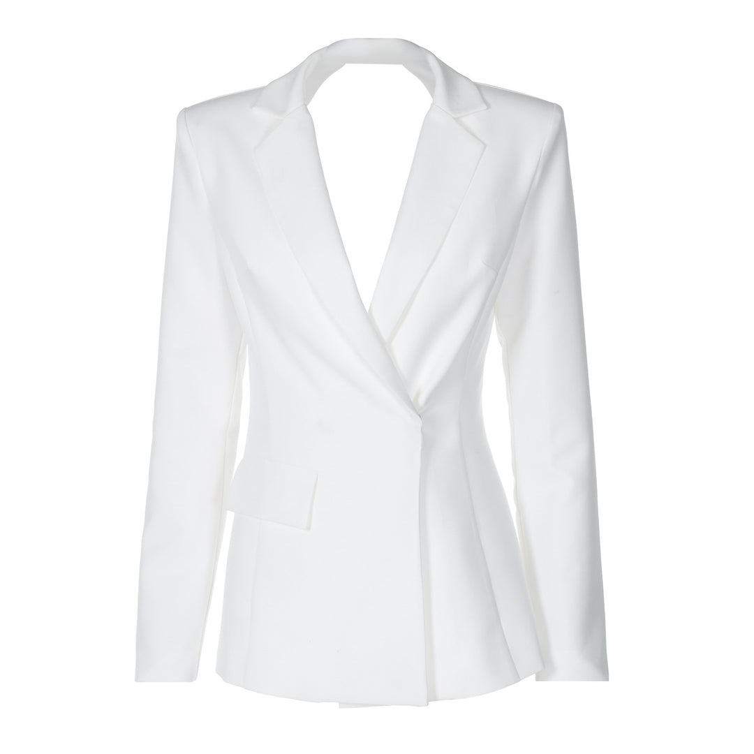 Damer Elegant Blazer med tætsiddende snit og skulderpuder Stilla