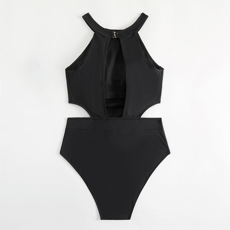 Dame én-dels badedragt med moderne cut-out-design og sporty stropper Stilla