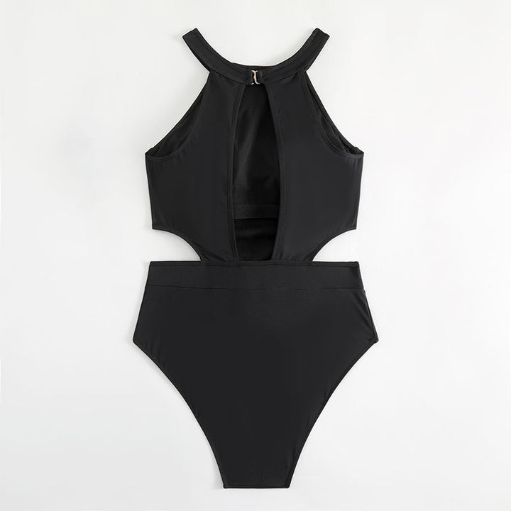 Dame én-dels badedragt med moderne cut-out-design og sporty stropper Stilla