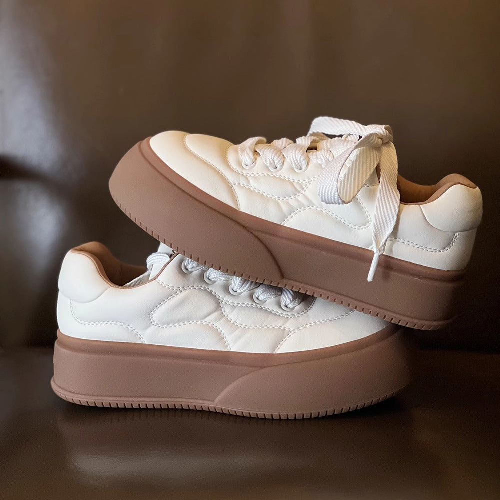 Dame Trendy Plateau-Sneakers med polstret overmateriale Stilla