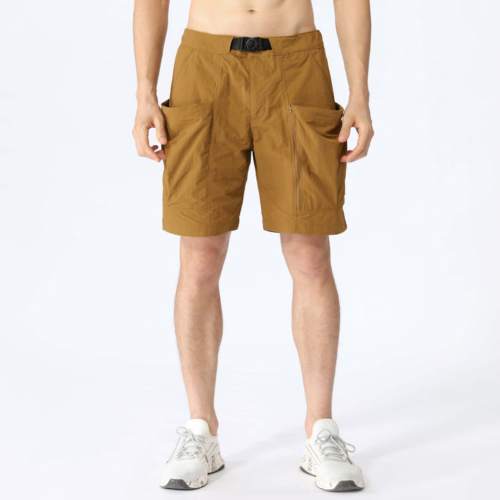 Herre Multifunktionelle Trekking-Shorts med praktiske lommer og justerbar talje Stilla