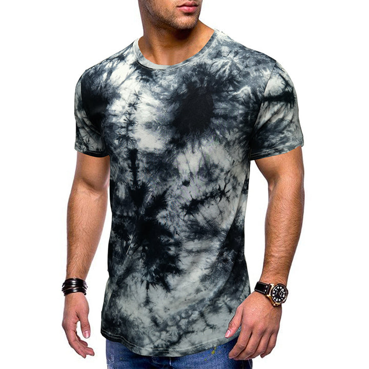 Herre T-shirt med trendy batikmønster og kvalitetsbomuld Stilla