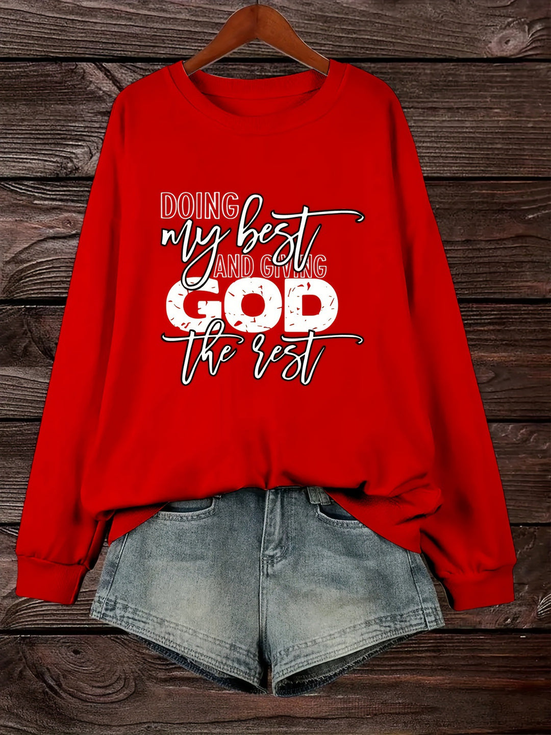Kvinders sweater med personliggjort motiv Stilla