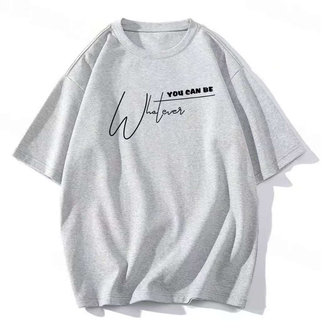 Kvinderne afslappede statement T-shirt med kreativ tekst Skovae
