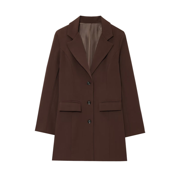 Dame skåret blazer med store lommer Stilla