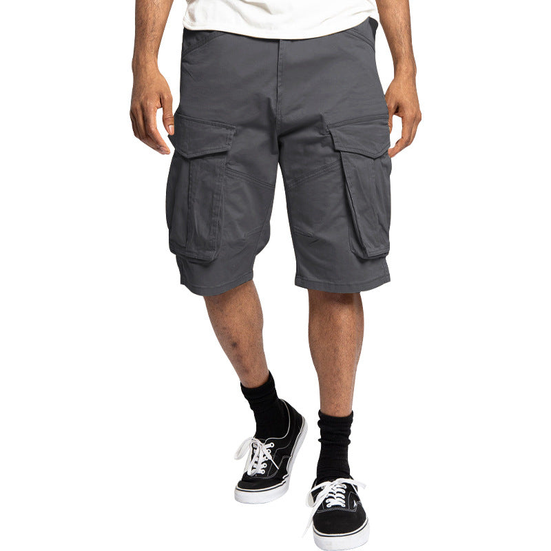 Herrer nan robuste Cargoshorts med store klaplommer og løs pasform Skovae