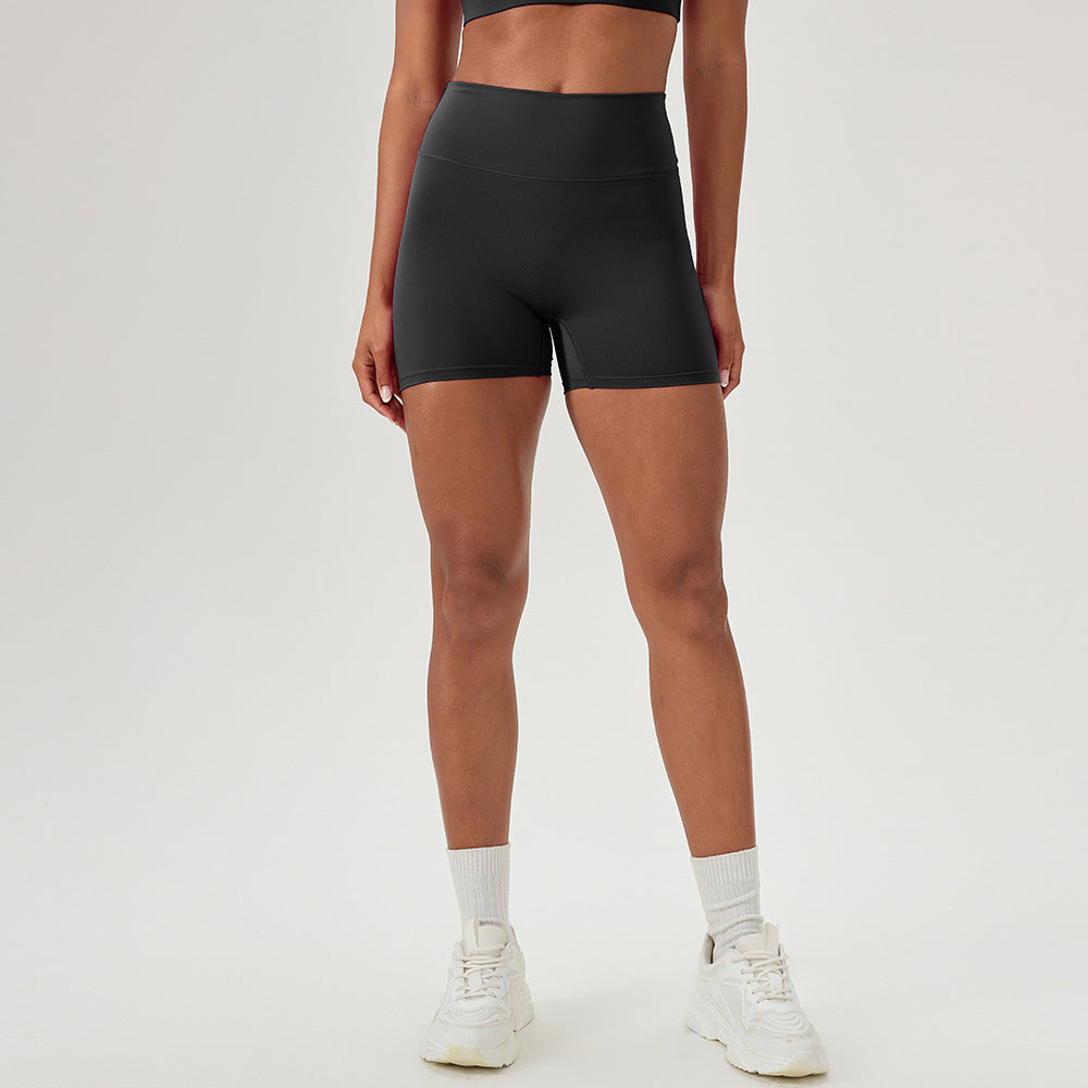 Dame højt skårede sportsshorts med elastisk talje og fugttransporterende materiale Stilla