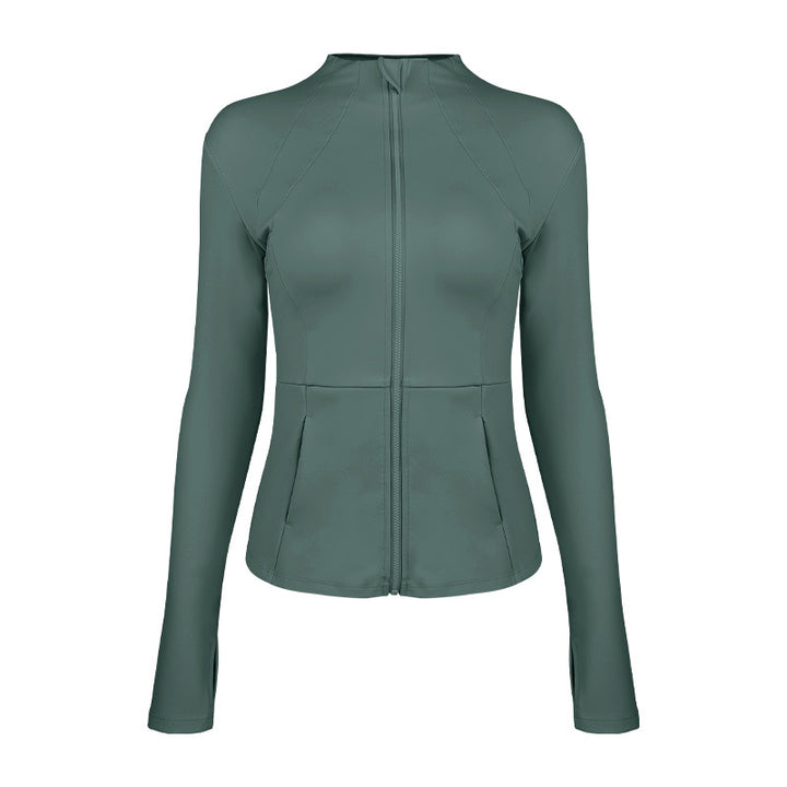 Dame sporty funktionel jakke med elegant snit og praktiske lynlåslommer Stilla
