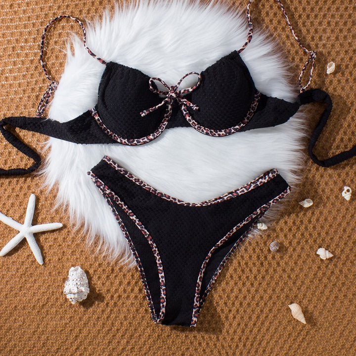 Dame Push-Up Bikini med dyreaccent Skovae