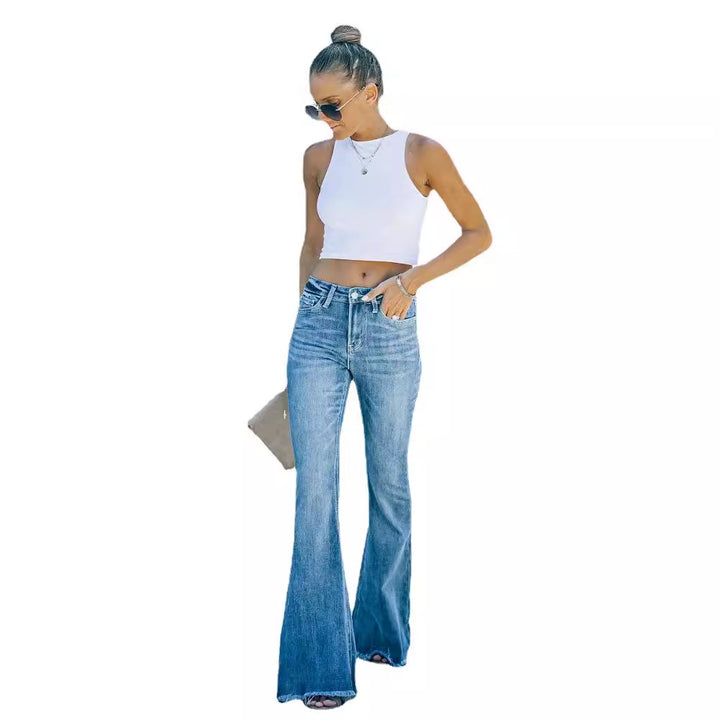 Kvindernes Flared Jeans i klassisk High-Waist stil Stilla