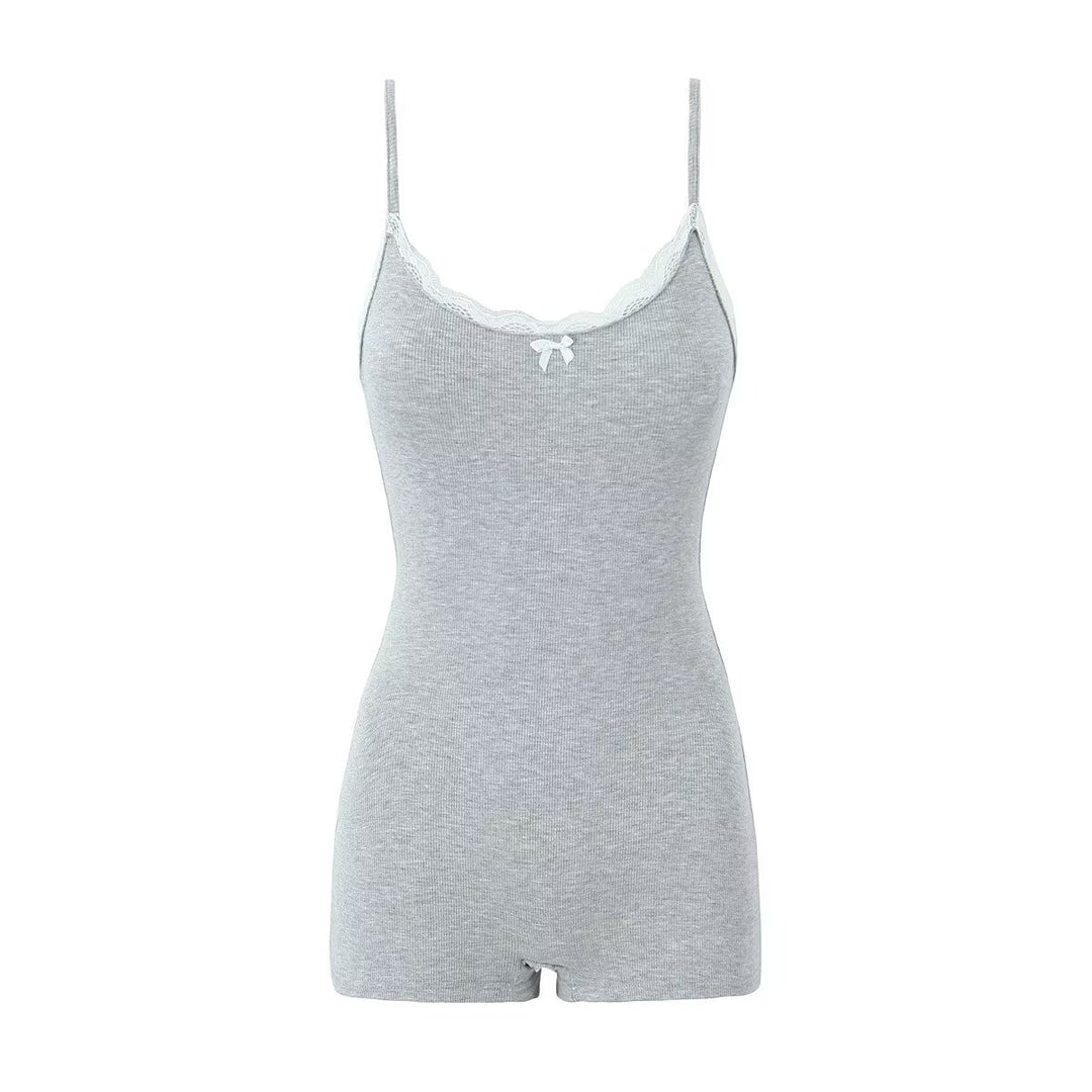 Dame Neckholder Bodysuit med spidse accenter og justerbare stropper Stilla
