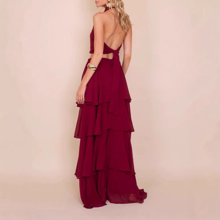 Femme To-Dele Chiffon Maxi Kjole Stilla