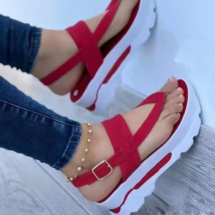 Dame modische Riemensandalen med anatomisk fodseng og robust design Stilla