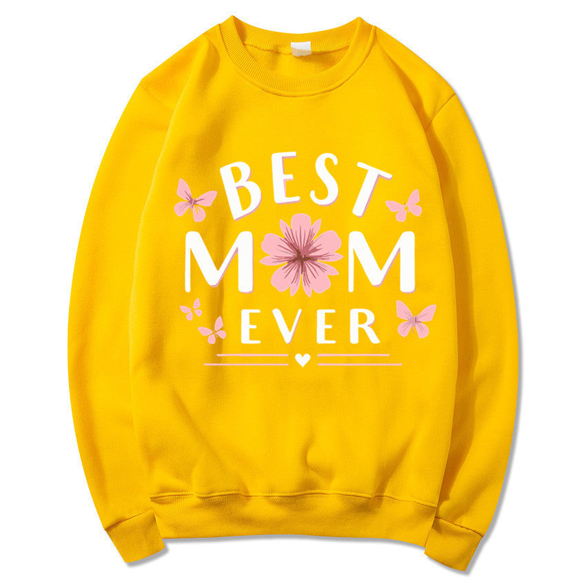 Kvinders sweatshirt med legende yndlingsudsagn og blomsterdesign Stilla