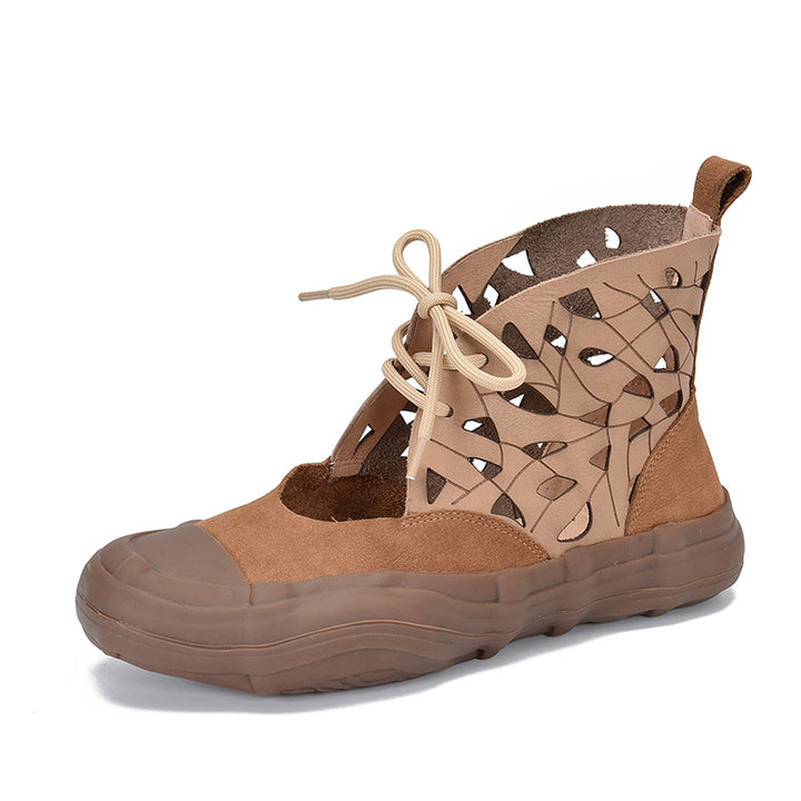 Dame åndbare og fashionable snørestøvler med gennembrudt design Stilla