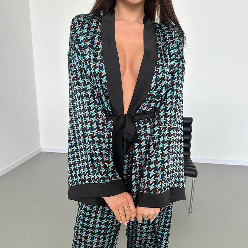 Dame elegant nattesæt med designorienteret cut-out-udseende Stilla
