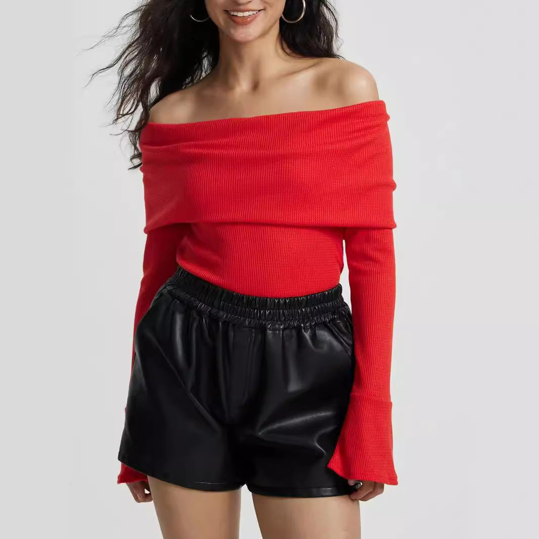 Dame Off-Shoulder Langærmet shirt med løs pasform Stilla