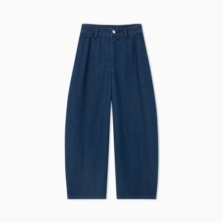 Dame vidde Denim-jeans med høj talje og afslappet snit Stilla