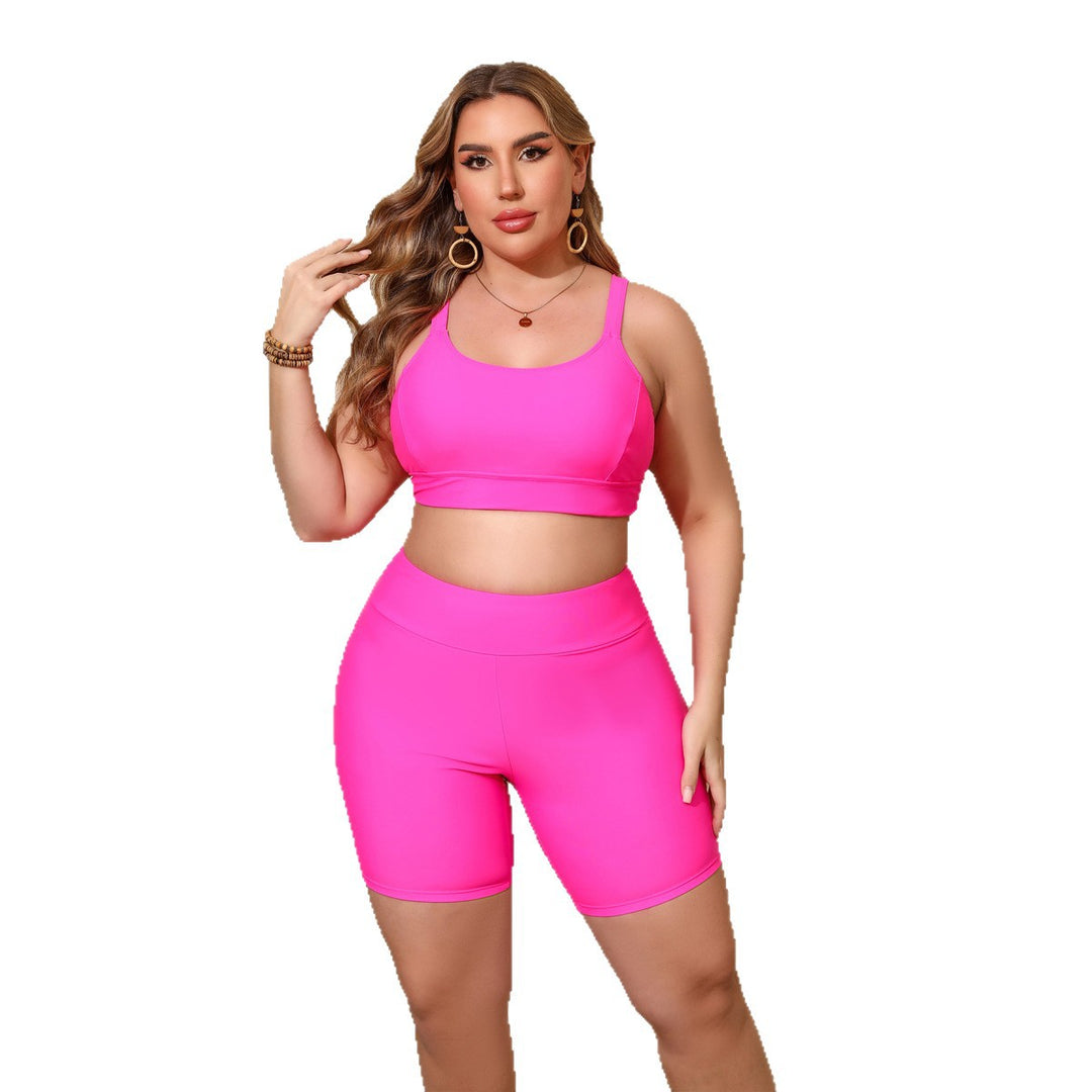 Damer Sporty Crop-Top og Cykelbukser Skovae