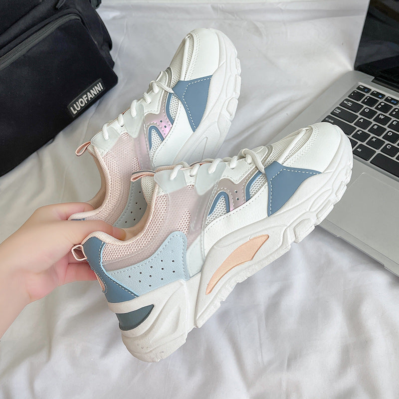 Dame Sporty Chunky Sneakers med åndbar mesh-konstruktion og stabiliserende sål Stilla