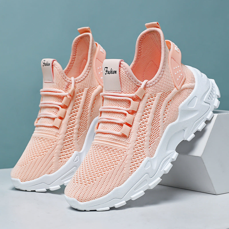 Dame Åndbare Løb-Sneakers med skridsikker Såle og elastisk Overdel Stilla