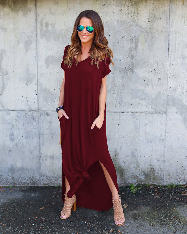 Stilla | Comfort Mid Waist-Belt Afslappet Bred Ben Jumpsuit