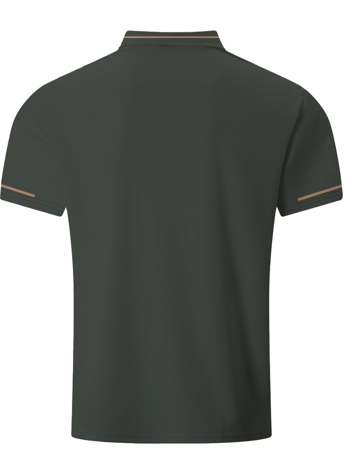 Herre Poloshirt med elegant krave og åndbar bomuldsblanding Stilla