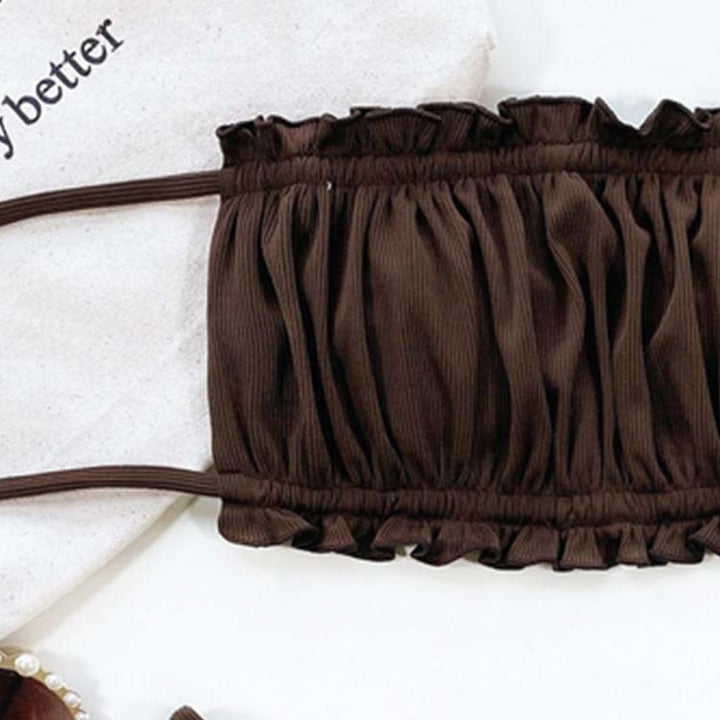 Dame Rüsch Bandeau To-delt Badedragt Stilla