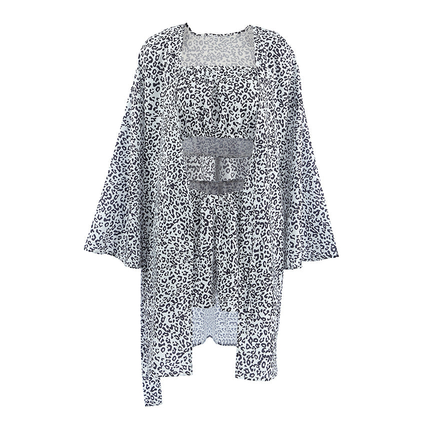 Dame loungewear-sæt med dyreprint og afslappet design Stilla