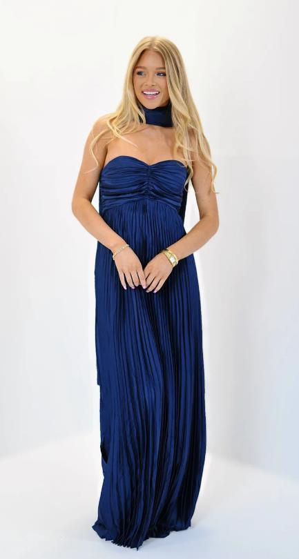 Damer elegante Maxi-nederdele med plisseringer Skovae