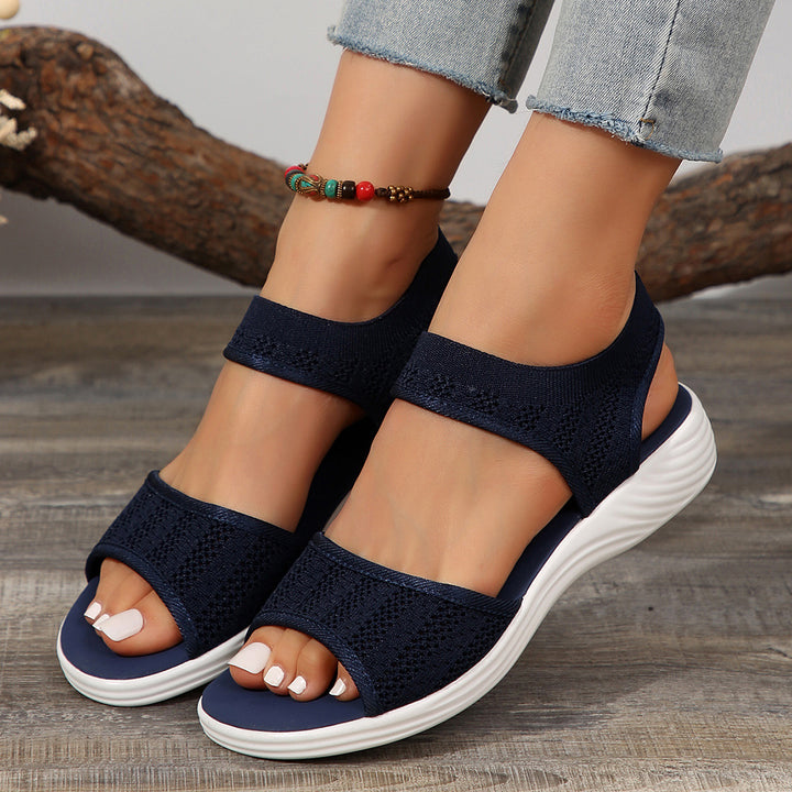 Dame Åndbare Sandaler med elastisk Remdesign og komfortabel Såle Stilla