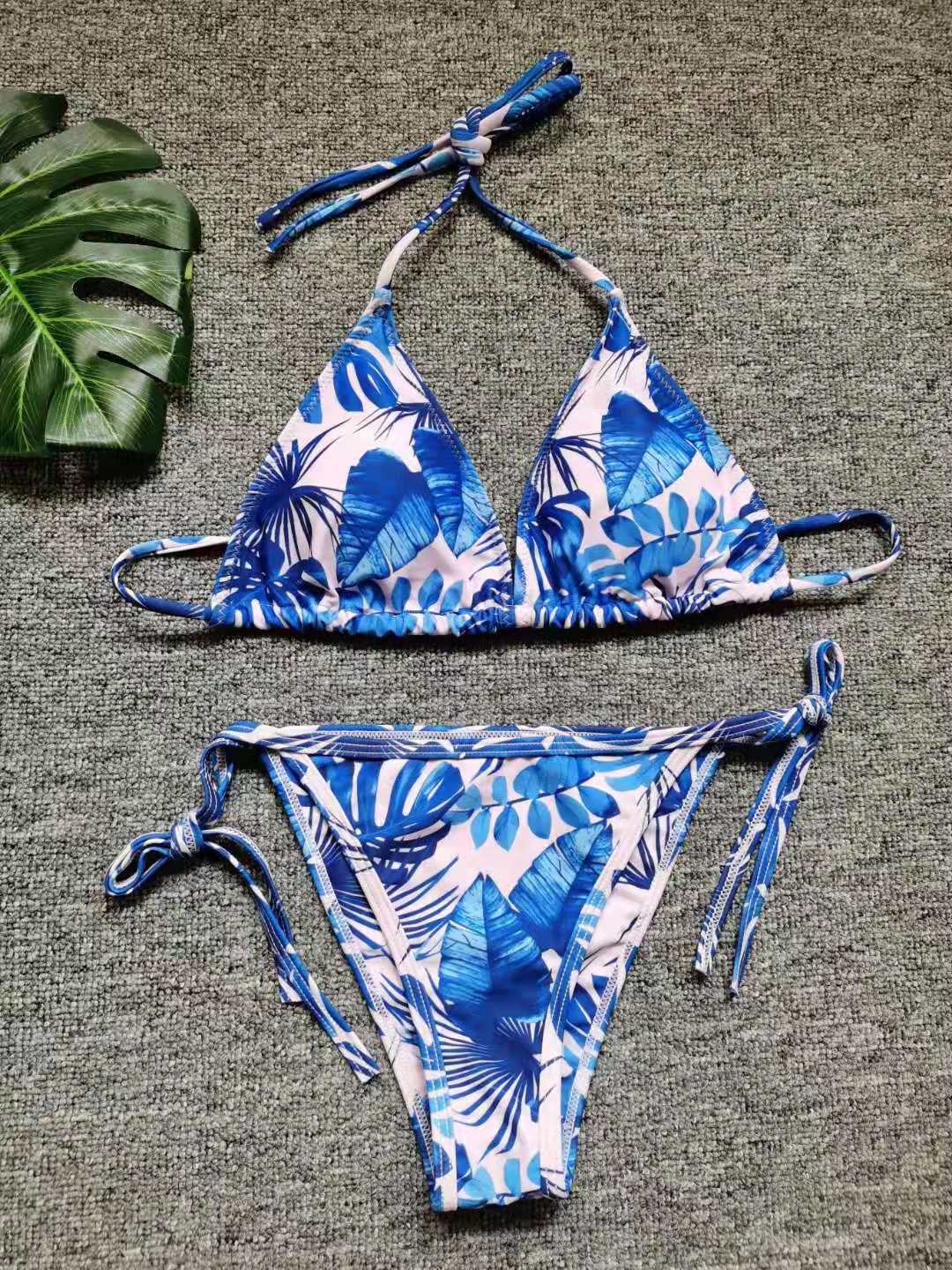 Dame justerbar bindebånd-bikini-sæt Stilla
