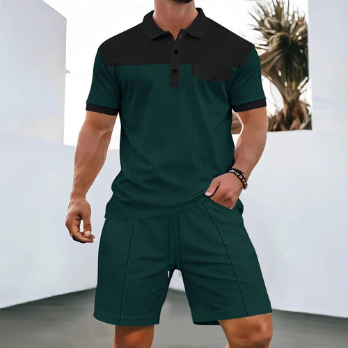 Herrer sports polo shirt med kombineret shorts-design og åndbare egenskaber Stilla