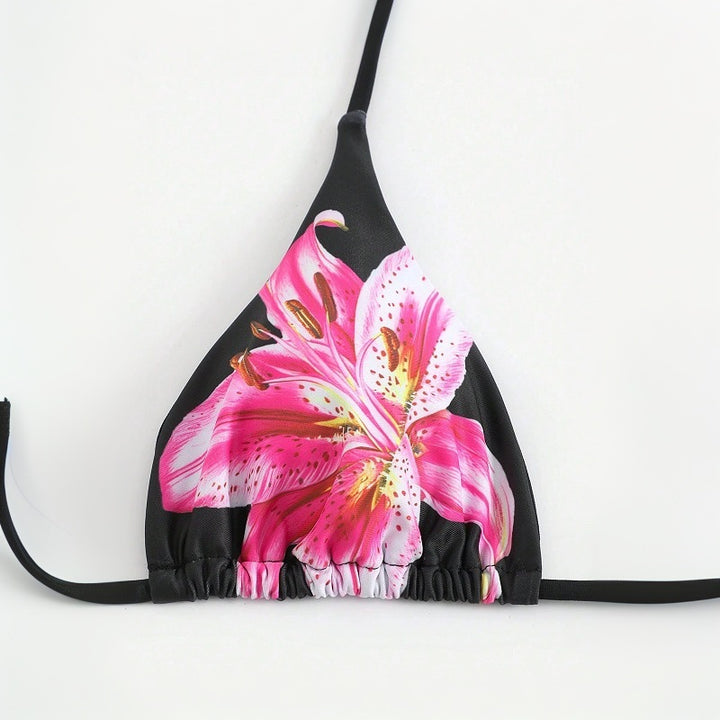 Dame bikini-sæt med elegant blomsterdesign og maxi-nederdel Stilla