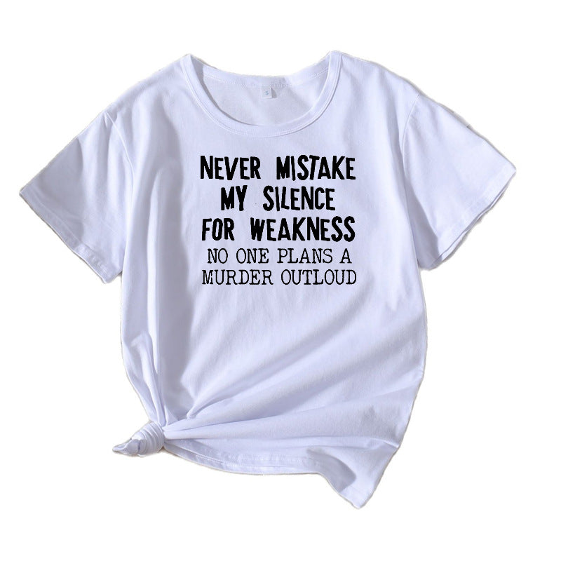 Dame Kort Grafik T-shirt Stilla