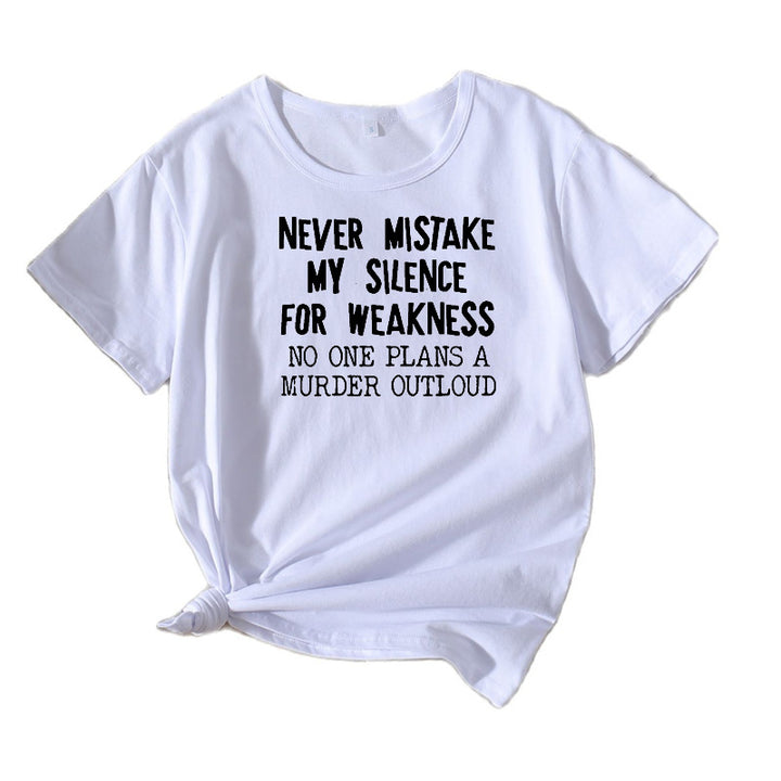 Dame Kort Grafik T-shirt Stilla