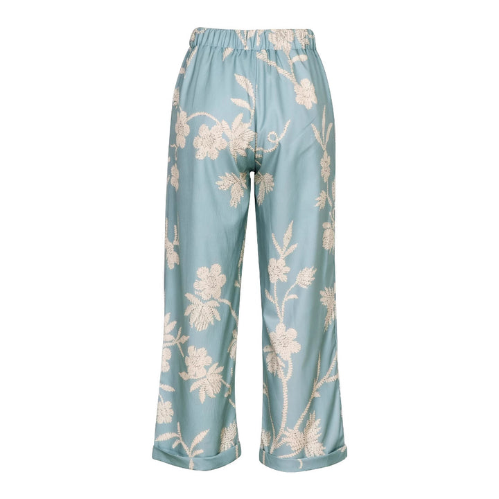 Femme Broderet Relaxed Fit Bukser Stilla