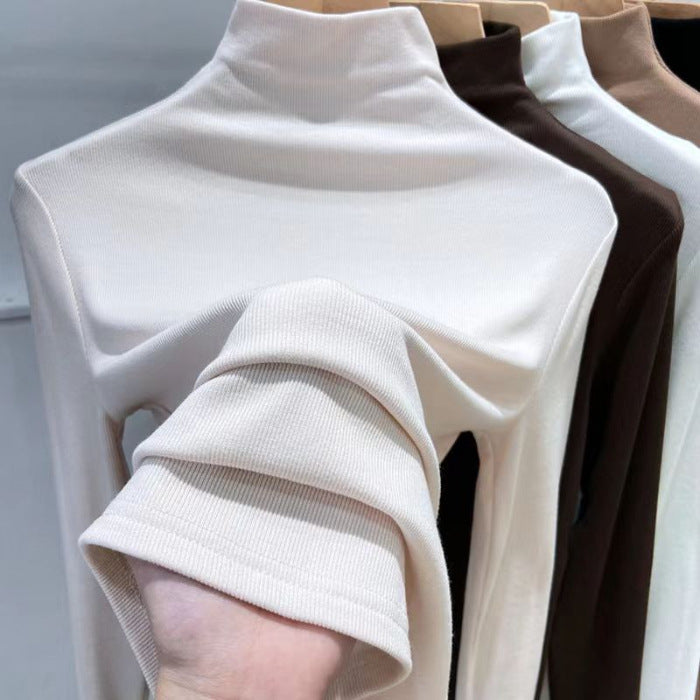 Kvinders Langærmet Turtleneck Sweater lavet af høj kvalitet Strikstof