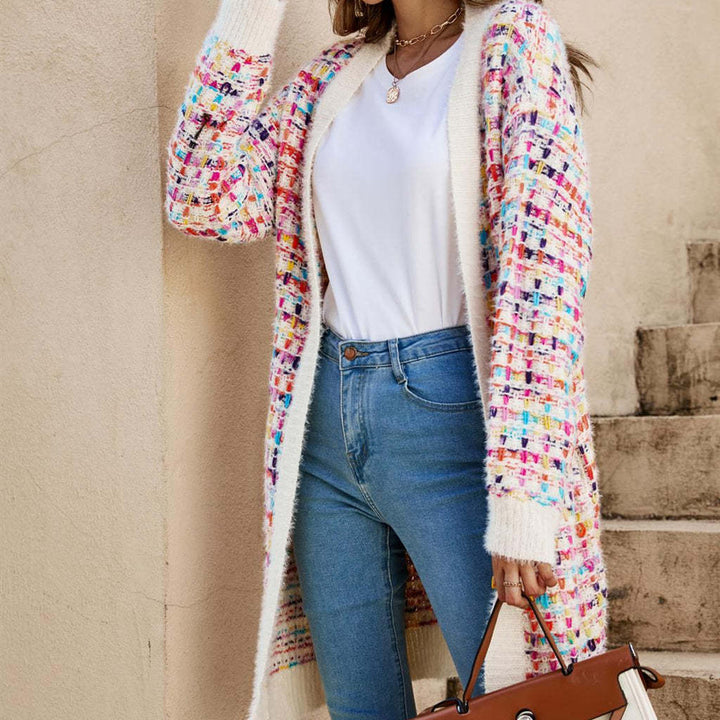 Kvinder hyggelig strik cardigan i moderne kunstdesign Stilla