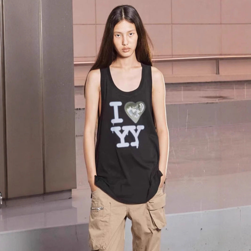 Kvinder Grafiktryk Tanktop Stilla