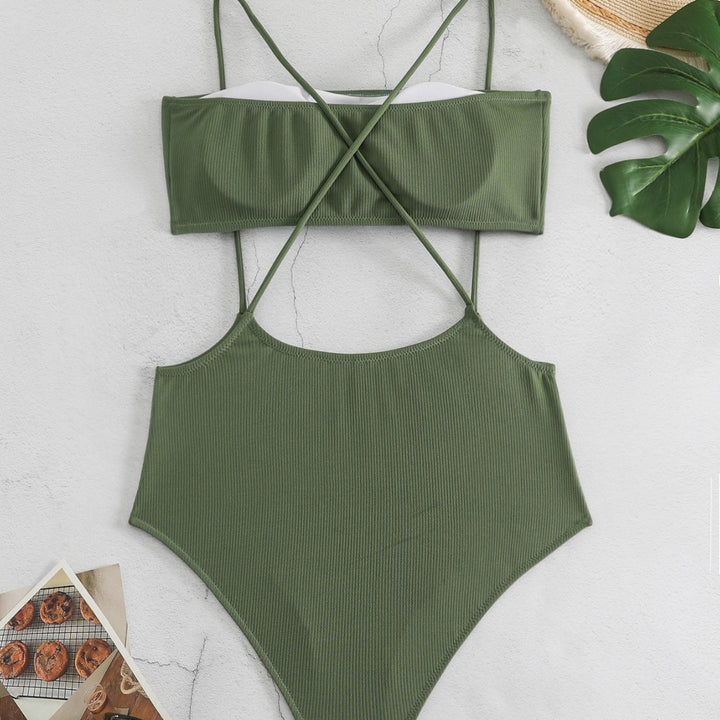 Dame Sporty Højskåret Bikini Skovae