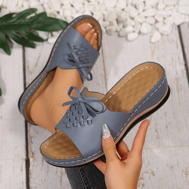 Dame mode Riemchen-sandaler med flettet design og komfortabel fodseng Stilla