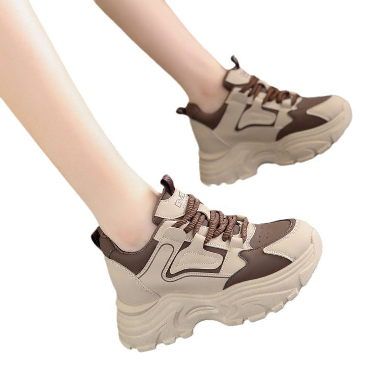 Dame Chunky Sneakers med åndbart overmateriale og skridsikker sål Stilla