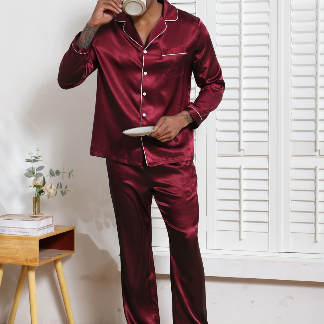 Herrer pyjamas sæt i luksuriøs satin Stilla