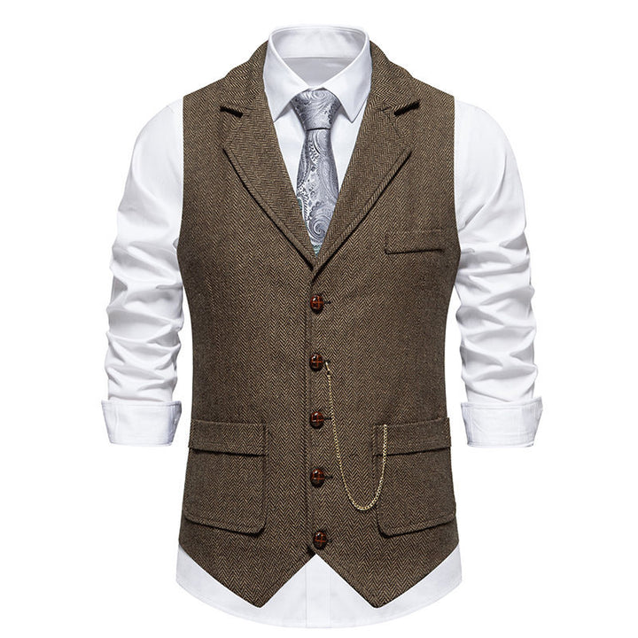 Herrer elegante fishtail vest Stilla