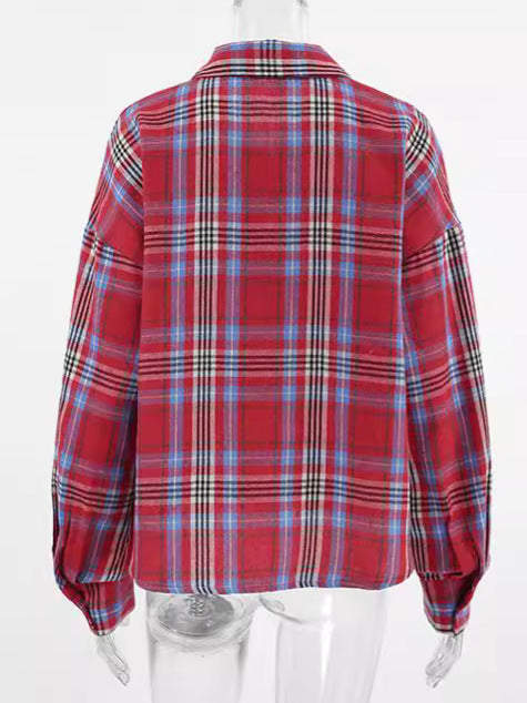 Dame Ternet bluse med afslappet snit og praktiske lommer Stilla