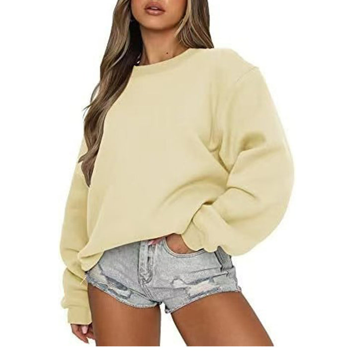 Kvinders sweatshirt med afslappet snit og voluminøse ærmer Stilla