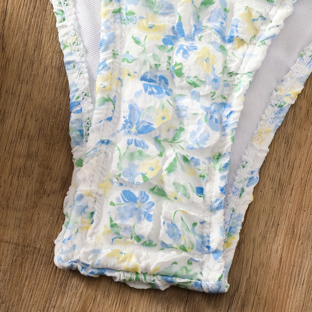 Dame Bikini-sæt med elegant blomsterdesign Skovae