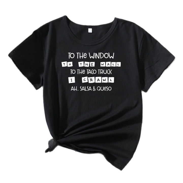 Kvinder Komedie Slogan Grafik T-Shirt Stilla