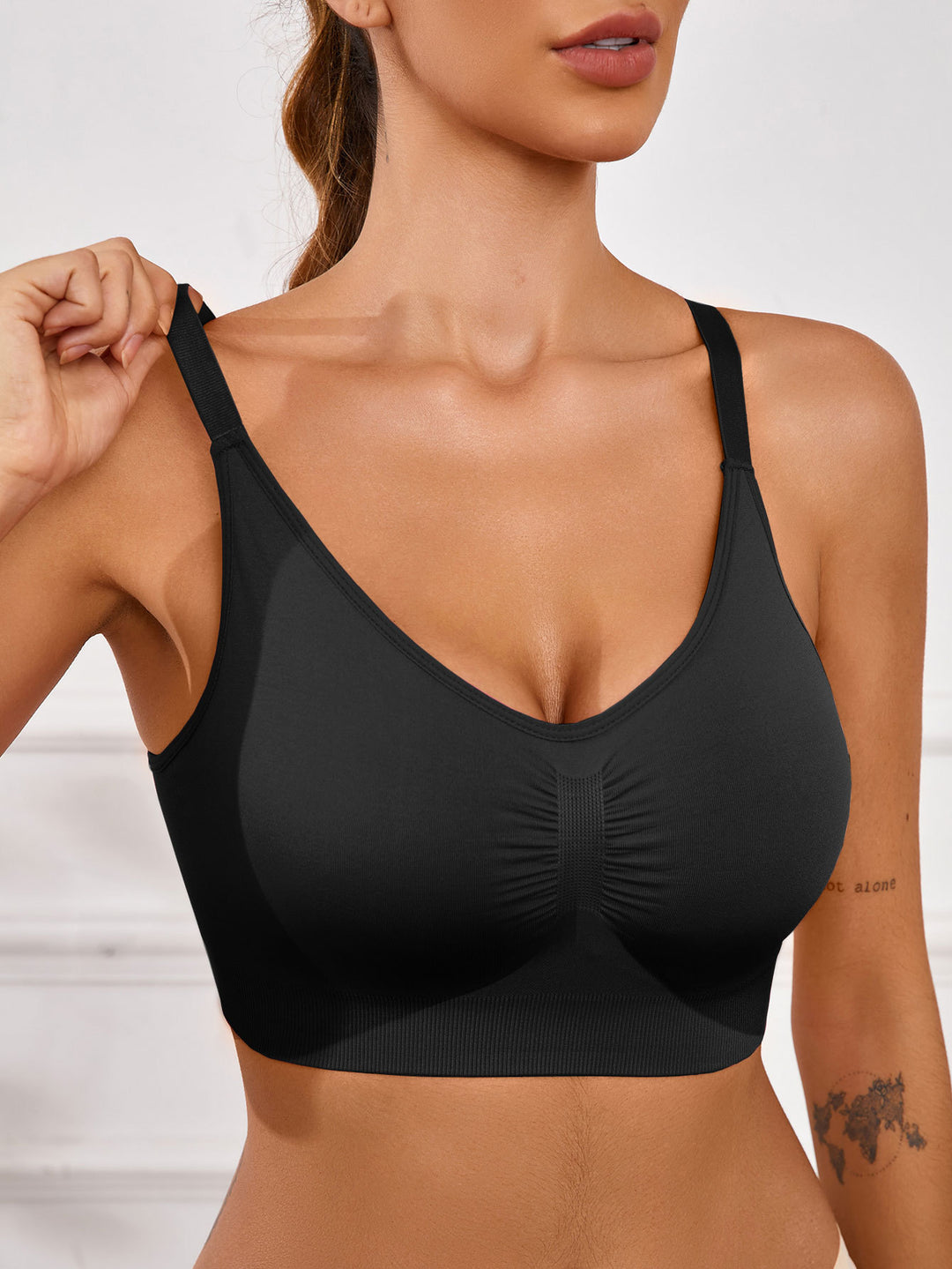 Dame Sporty Bralette-Sport-BH med behagelig pasform og elastiske stropper Stilla
